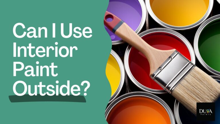 Can I Use Interior Paint Outside